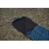 Спальний мішок з флісом ЗИМА (ковдра з капюшоном), Синій, ширина 73 см