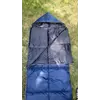 Спальний мішок ЛІТО (ковдра з капюшоном), Синій, ширина 100 см