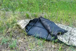 Спальний мішок ЗИМА (ковдра з капюшоном), Піксель, ширина 73 см Спальний мішок ЗИМА (ковдра з капюшоном), Піксель, ширина 73 см