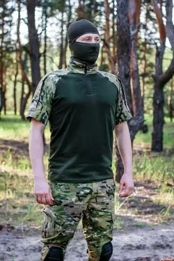 Тактична сорочка UBACS / УБАКС кулір, короткий рукав мультикам