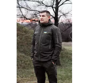Зимова військова куртка Soft Shel (софтшел) хакі