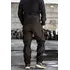 Зимові військові штани з корсетом та підтяжками Soft Shel (софтшел) чорні